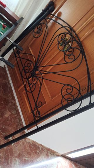 Cabecero cama metal negro