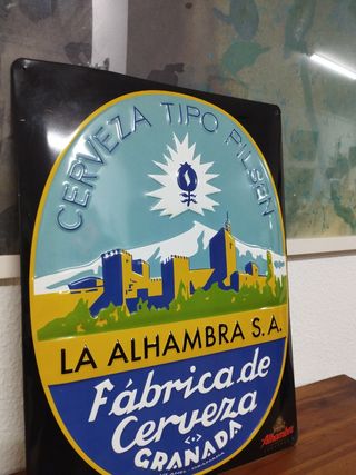 Chapa Cervezas Alhambra Retro