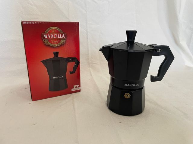 Cafetera italiana Marcilla negra - 2 tazas