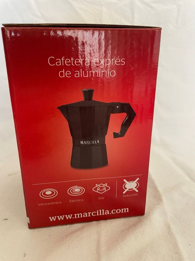 Cafetera italiana Marcilla negra - 2 tazas