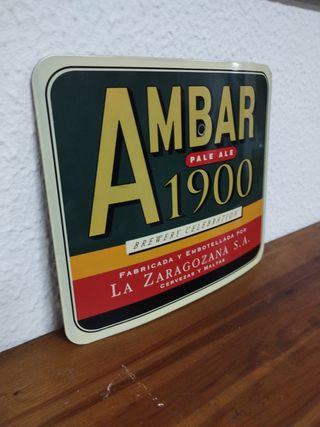 Chapa Cerveza Ambar 1900 Retro