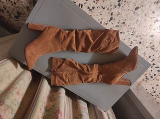 Stivali scamosciati marroni tg 41