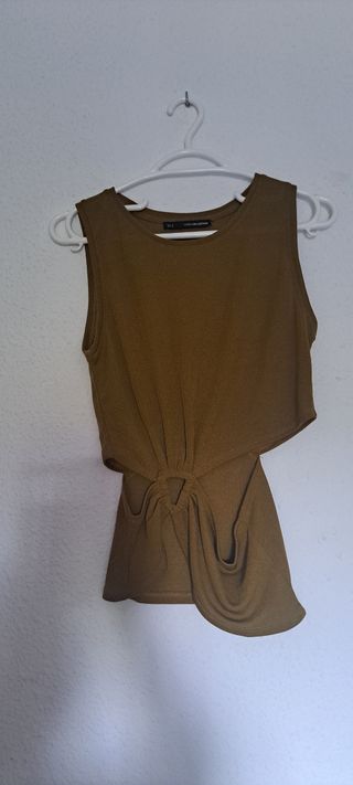 Top corto o verde oliva - Talla S
