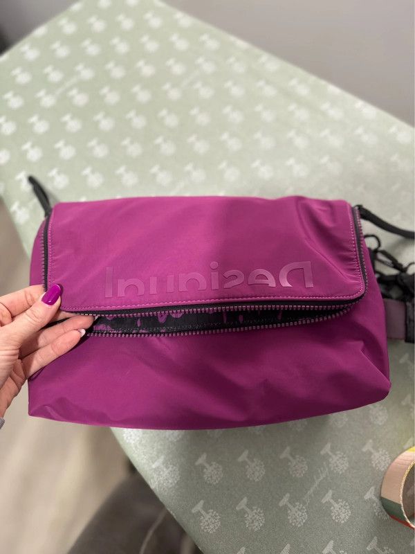 Borsa Desigual viola - Tracolla catena