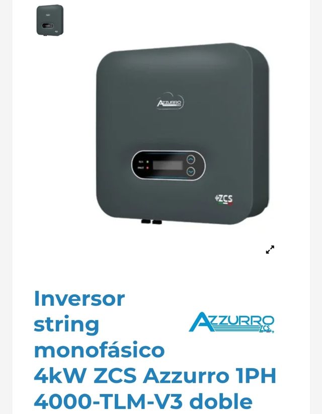 INVERSOR SOLAR AZZURRO 1PH 4000TLM-V3