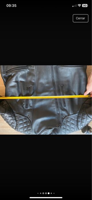 Chaqueta cuero moto