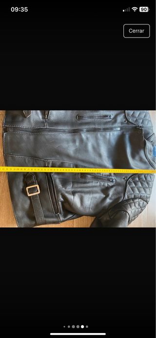 Chaqueta cuero moto