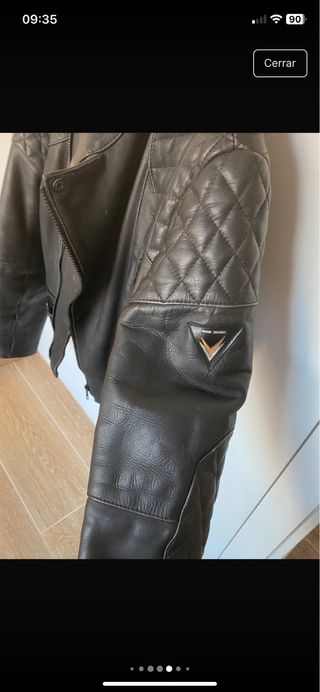 Chaqueta cuero moto