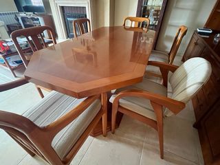 Mesa comedor madera 6 sillas