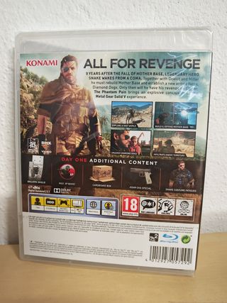 PS3 Metal Gear Solid V - Lacrado