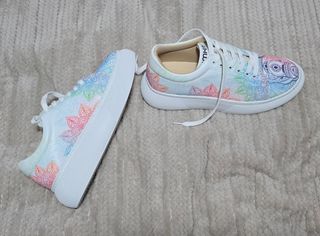 Tenis Mandala - Blancos Multicolor