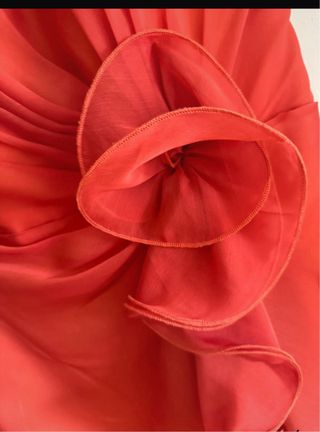 Vestido fiesta naranja talla L