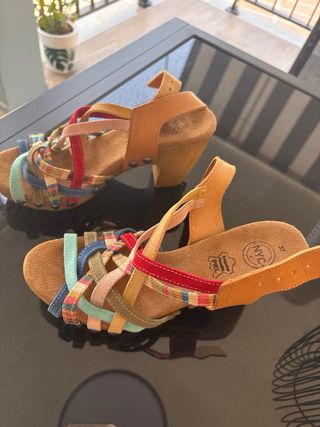 Sandalias NYC Ojo para pie 36 sin USO
