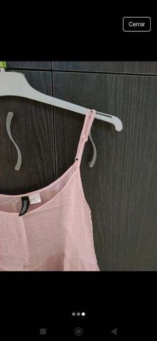 Camiseta tirantes rosa H&M M