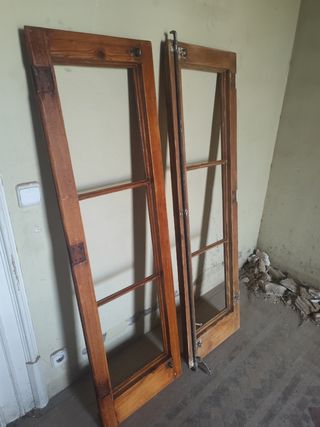Puertas madera decapada antigua,recuperando