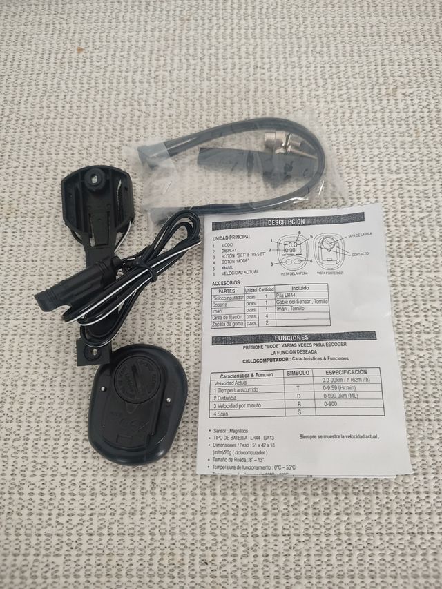 Ciclocomputador AS R14 - Velocidad, Distancia