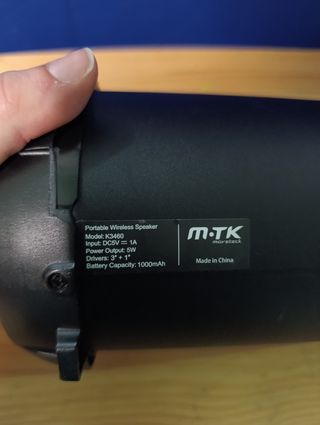 Altavoz Bluetooth m.tk portátil