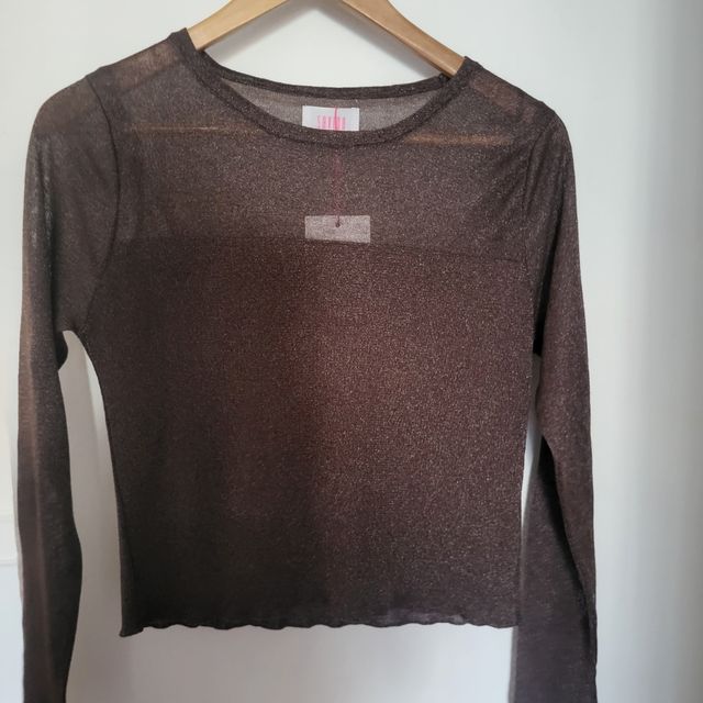 Jersey fiesta marrón fino XL  (mas pequeña) Savida