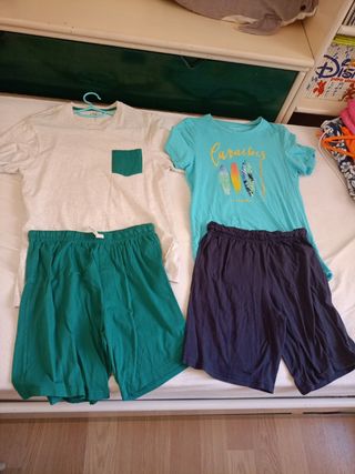 1 Pijama verano hombre verde o 1 pijama turquesa