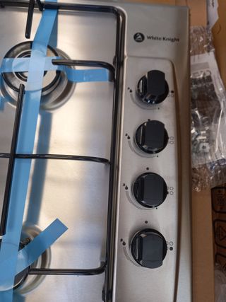  PLACA DE GAS BUTANO INOX WHITE KNIGHT