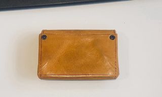 Monedero piel marrón