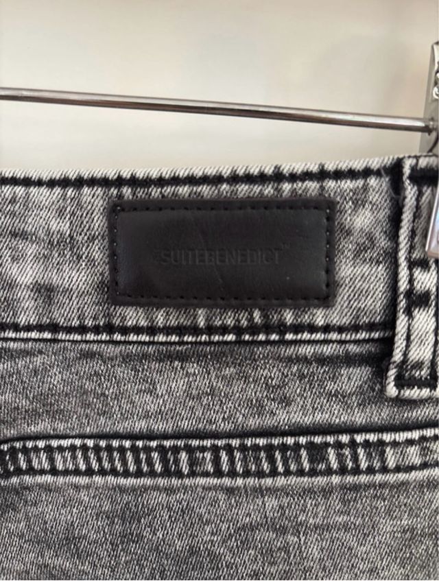 Shorts in Denim Nero/Grigio Delavé - Suit Benedict