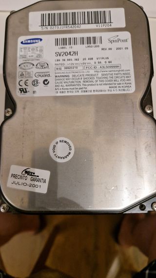 Disco Duro Samsung SV2042H - 20GB