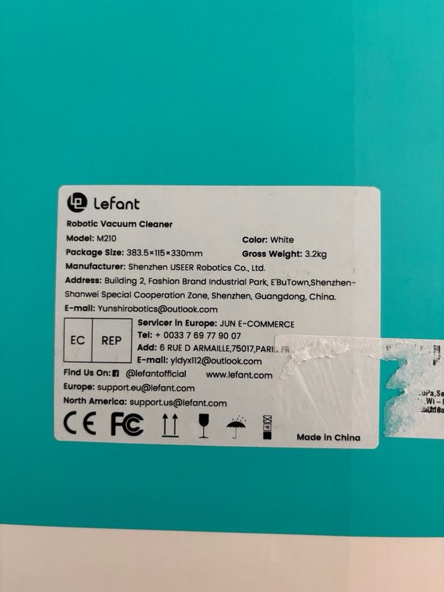 Robot aspiradora Lefant 2200Pa