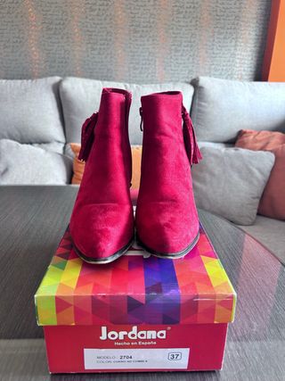 Botines Jordana rojos nº37