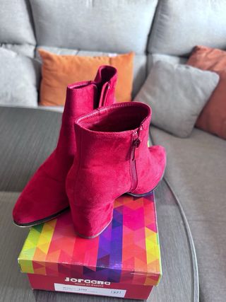 Botines Jordana rojos nº37