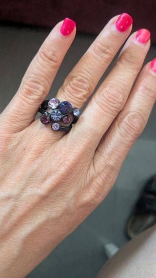 Anillos morados - 2 piezas
