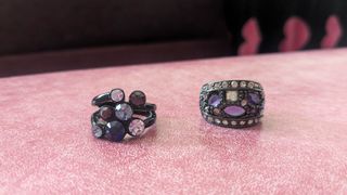 Anillos morados - 2 piezas