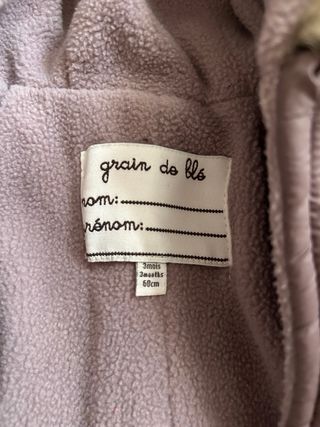 Sacco invernale bimbo 1-3 mesi