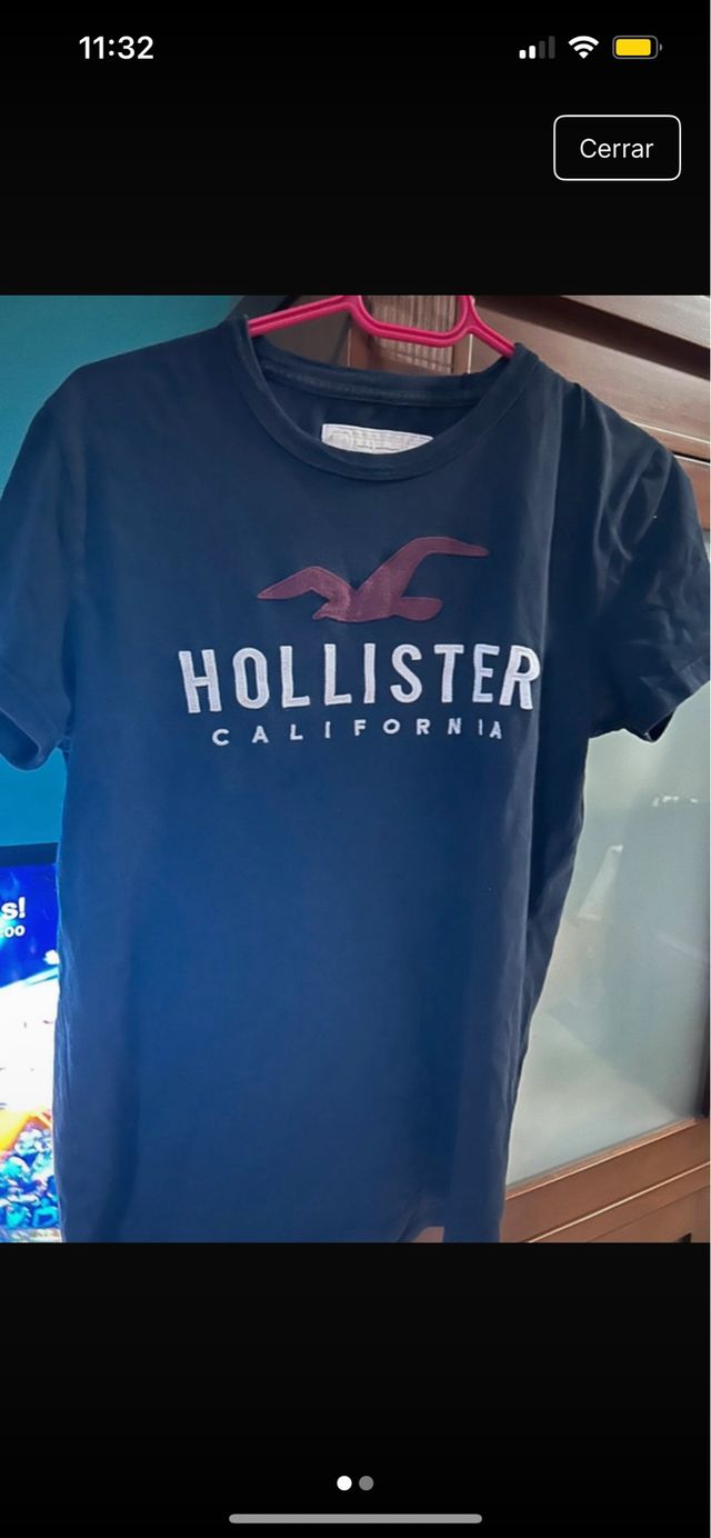 Camiseta Hollister S - Negra