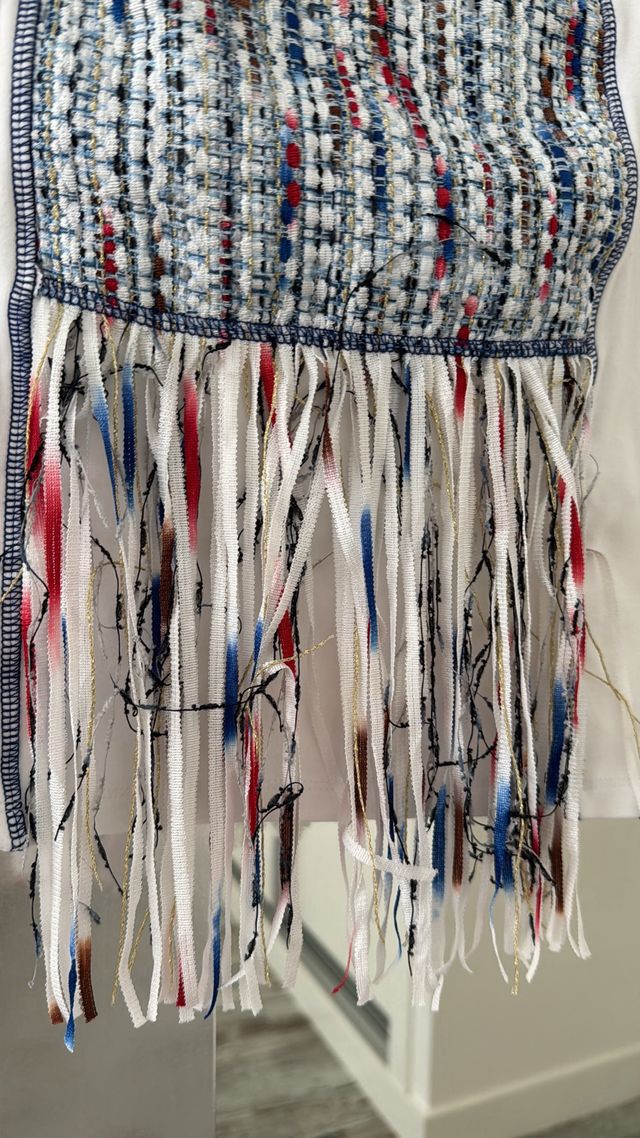 Top Desigual blanco multicolor