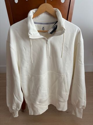 Sudadera de Mujer Real Madrid blanca