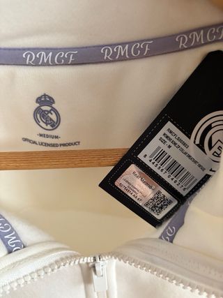 Sudadera de Mujer Real Madrid blanca