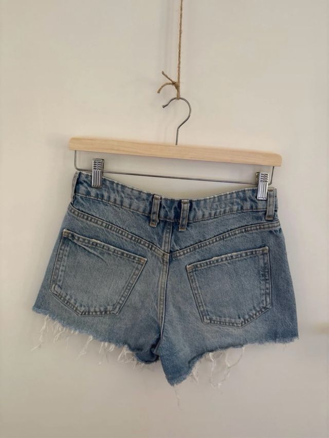 Shorts Zara denim strappati