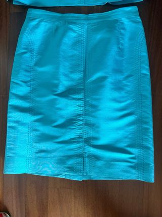 Completo seta turchese