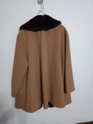 Abrigo Lana Beige-Marrón 4XL
