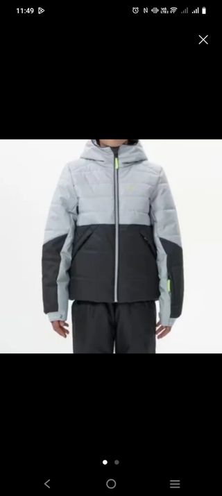 Chaqueta Nieve Gris&Negra