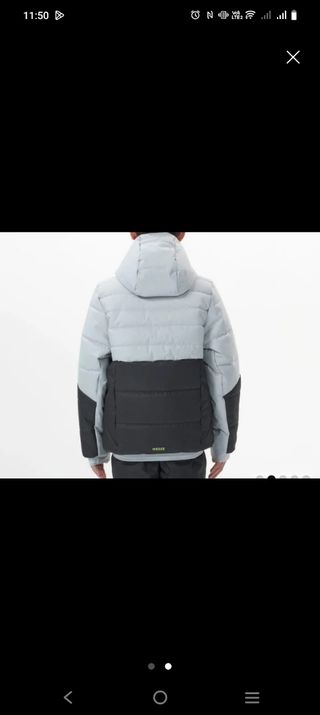 Chaqueta Nieve Gris&Negra