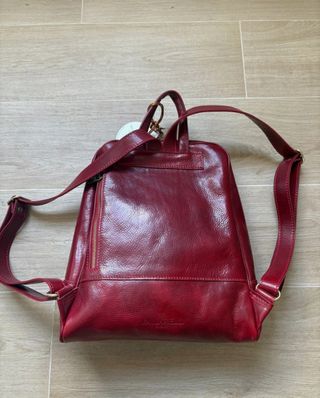 Zaino Pelle Rosso - Vallarelli