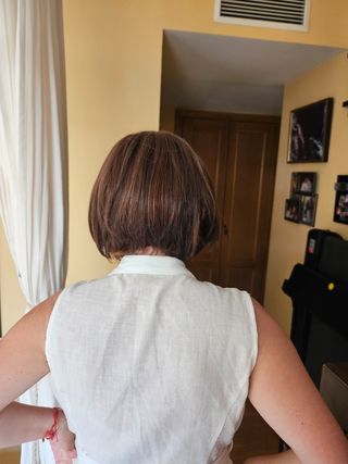 Peluca Bob oncologica de primera calidad  natural 