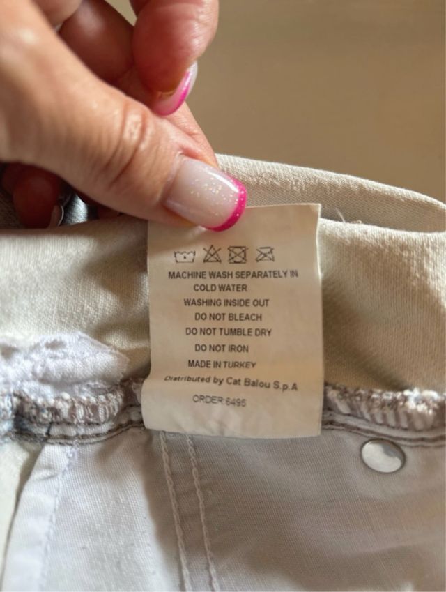 Shorts Denim Chiaro Strappati