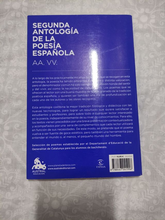 Segunda antología de la poesía española: Edició...