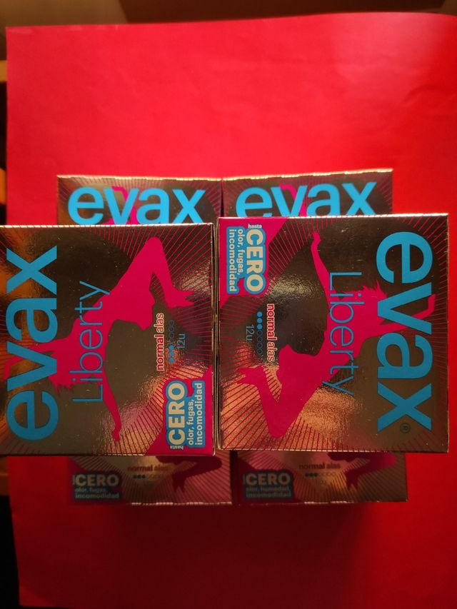 7 Packs Compresas Evax Liberty normal 12 unidades