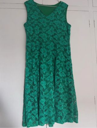 Vestido fiesta verde