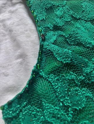 Vestido fiesta verde