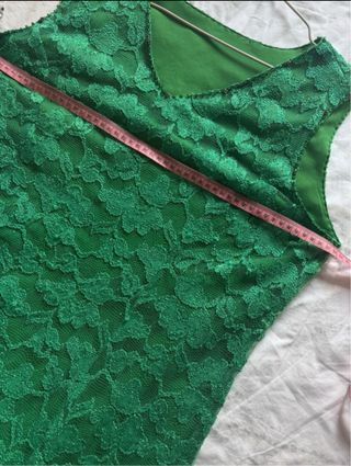 Vestido fiesta verde